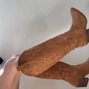 Amazon Women's Brown Heeled Boots